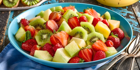 Salada de Frutas Colorida