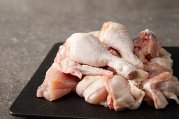 raw chicken legs, food ingredients