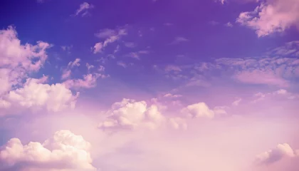 Rolgordijnen Blue sky with cloud pattern for background © ROKA Creative