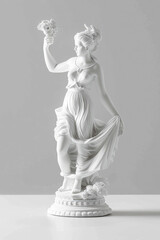 Marble Venus statue isolated on a white background