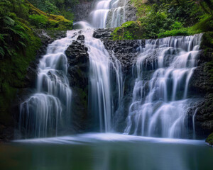 Fototapeta na wymiar Cascade waterfalls at Cataract Falls