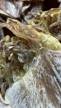 Dried squid at Han market of Da Nang city, Vietnam.