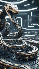 Futuristic Sci-Fi Cityscape With Hovering Vehicles. Generative AI