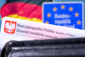 German border and a Polish identity card