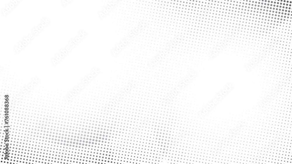 Wall mural abstract white and gray color background with halftone effect, dot pattern. vector illustration.
