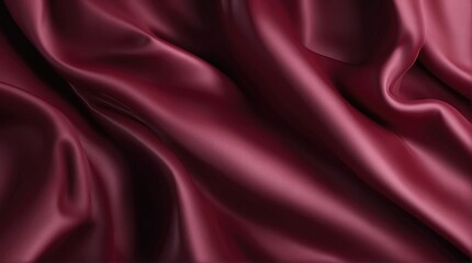 Close up detailed photo of fabric, showcasing the texture and pattern of a maroon fabric. ideal for background or fashion design graphic resource. Generative AI