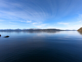Panoramic view of Lake Nahuel Huapi near the city of San Carlos de Bariloche