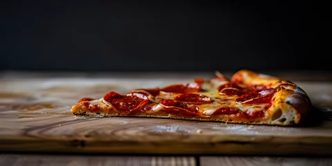 Foto op Aluminium Título Pizza de Pepperoni © Alexandre