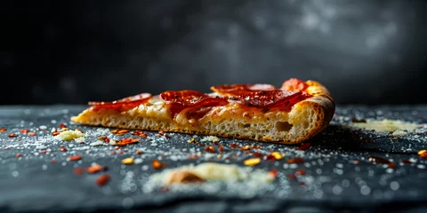 Plexiglas foto achterwand Título Pizza de Pepperoni © Alexandre
