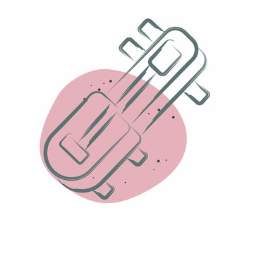 Icon Krapeu. related to Cambodia symbol. Color Spot Style. simple design editable. simple illustration