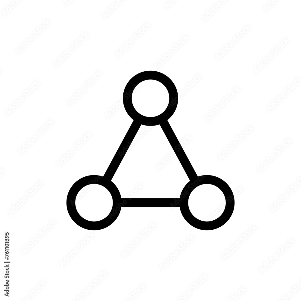 Poster share icon, connection icon symbol - network sharing icons, share line icon button, outline - connec
