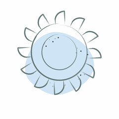 Icon Cutter. related to Mining symbol. Color Spot Style. simple design editable. simple illustration