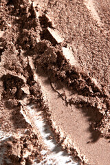 Cosmetic texture for colored makeup.