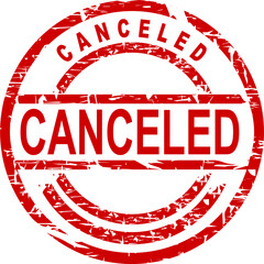 canceled stamp sticker in vector format 