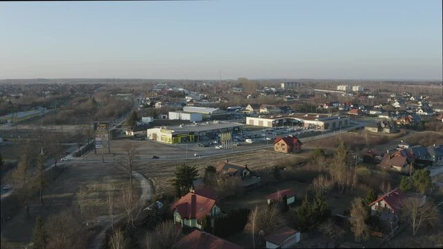 Beautiful Panorama Opoczno Aerial View Poland