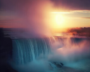 Sunrise at Niagara Fall