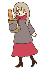 フランス人女性