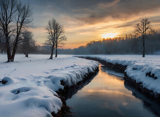 Impressive Winter Landscape Stock Photos: Explore Adobe Stock's Stunning Collection