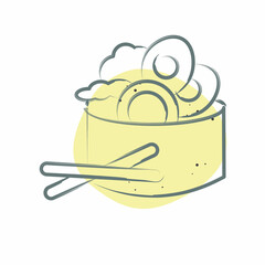 Icon Salad. related to Breakfast symbol. Color Spot Style. simple design editable. simple illustration