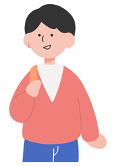 귀여운 대학생 일러스트