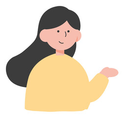 귀여운 대학생 일러스트