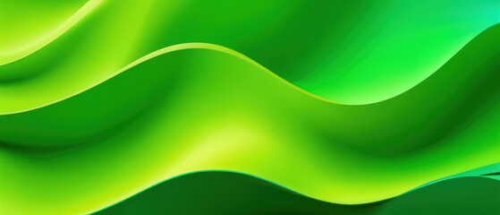 Abstract colorful neon green colors and gradients waves background