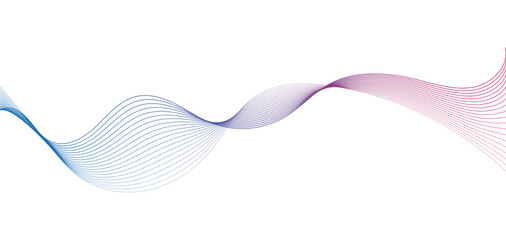 Abstract Wavy Lines Forms, Dynamic Wavy Flowing on Transparent Background. Suitable for AI, Tech, Network, Digital, Science, and Technology Themes.