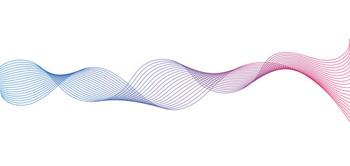 Abstract Wavy Lines Forms, Dynamic Wavy Flowing on Transparent Background. Suitable for AI, Tech, Network, Digital, Science, and Technology Themes.