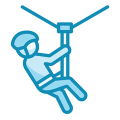 Zip Line Icon