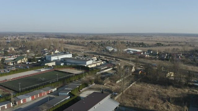 Beautiful Panorama Opoczno Aerial View Poland
