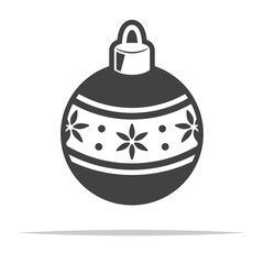 Christmas bauble icon transparent vector isolated - 761117328
