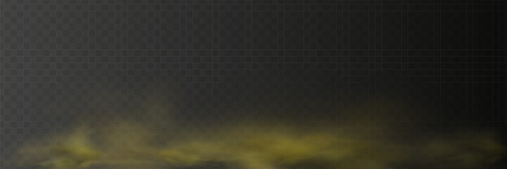 Fog or smoke isolated transparent special effect. White vector cloudiness, mist or smog background.