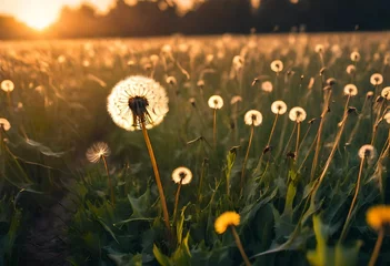 Foto op Plexiglas dandelion in the field © Fozia
