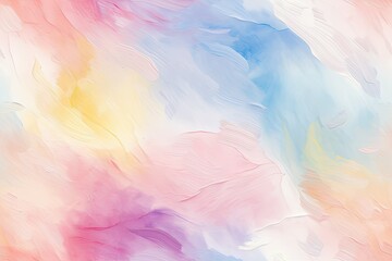 Fototapeta premium Abstract Watercolor Painting with Soft Pastel Brush Strokes, Colorful Canvas Surface Background 