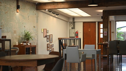 modern asian vintage interior design co working space