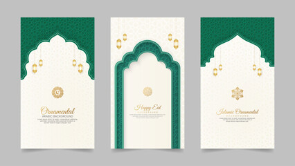 Islamic Arabic Realistic Social Media Stories Collection Template