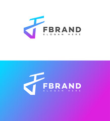 F Letter Logo Icon Brand Identity Sign. F Letter Symbol Template