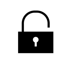 ビジネスアイコン「ロック開錠」