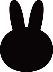 うさぎのシンプルなアイコン