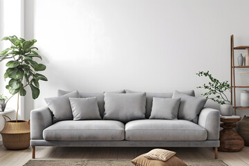 Modern Minimalistic Living Room Interior with Elegant Furniture