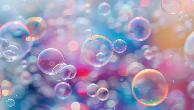 A colorful background with many bubbles of different colors