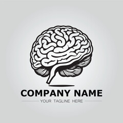 Brain logo company vector image design for creative symbol idea
