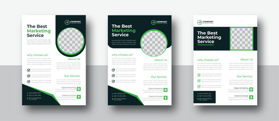THE BEST MARKETING SERVICE Digital Marketing Expert Flyer corporate, a4, business company, template,