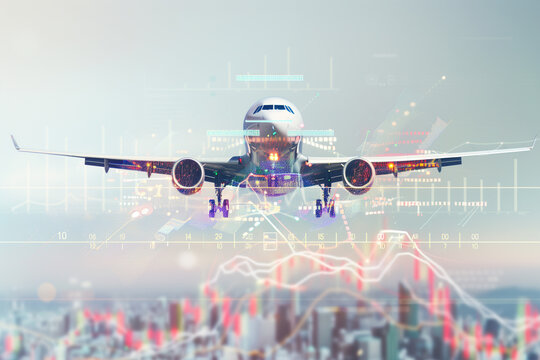 Airplane Ascendancy. Navigating the Skyways of Digital Investment Opportunities - Powered by Adobe
