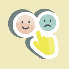 Sticker Feedback 1. suitable for Feedback symbol. simple design editable. design template vector. simple symbol illustration
