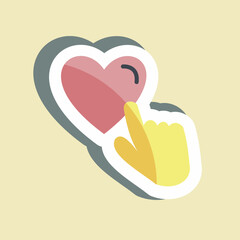 Sticker Like. suitable for Feedback symbol. simple design editable. design template vector. simple symbol illustration