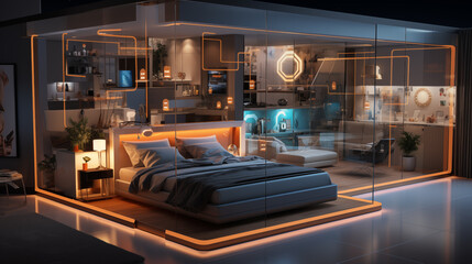 Smart home with automated remote control. Concept of a future control systems