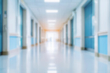 Blurred background - Abstract blur hospital and clinic interior for background. Abstract blur hospital corridor defocused Medical background.