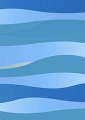 ブルーのウェーブ背景　青い流線の背景素材