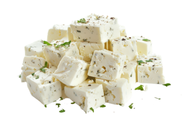 
Feta cheese on white background isolated with path and depth of field Realistic daytime first person perspective